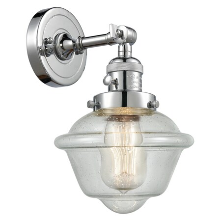 One Light Sconce With A High-Low-Off Switch.